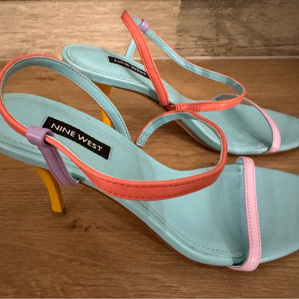 Nine West Colorful Strappy Heels